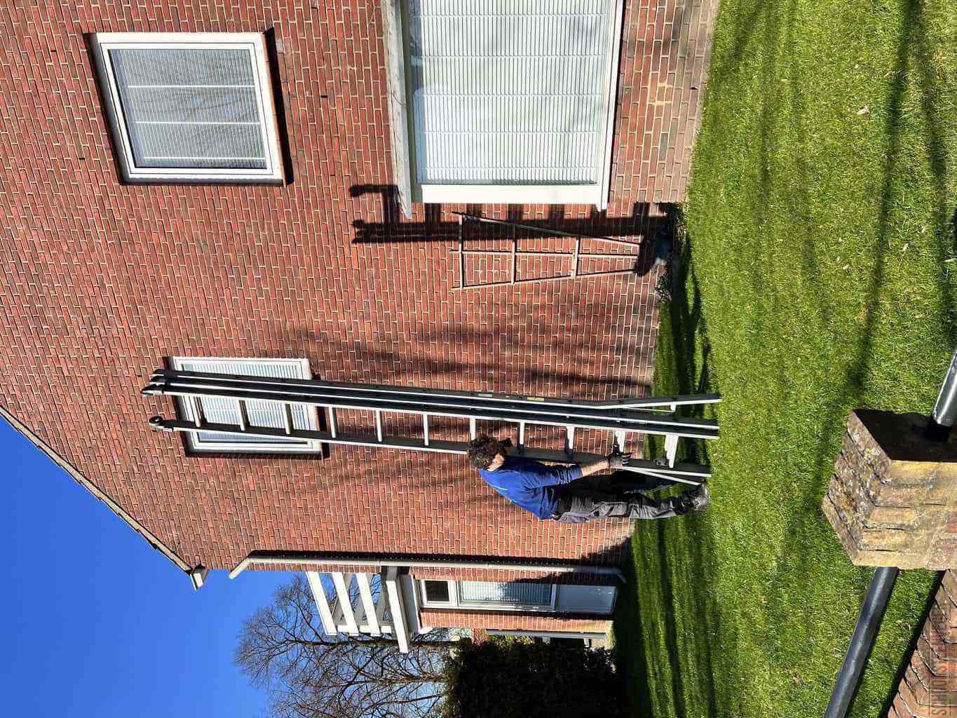 Bergen op Zoom schoorsteenveger huis ladder